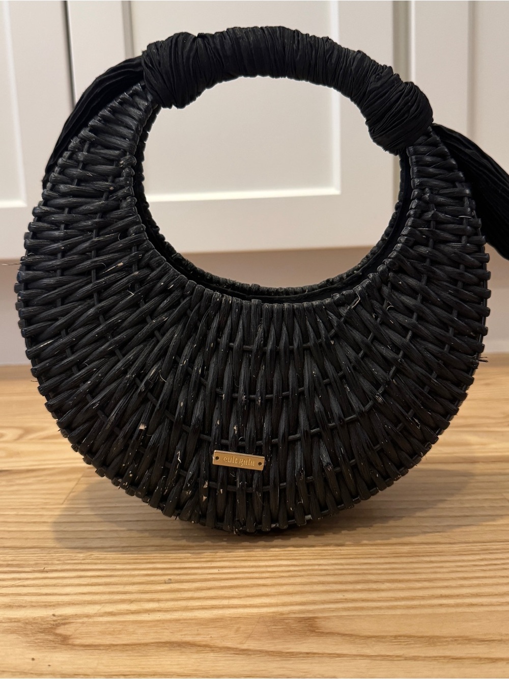 Cult Gaia Crescent Woven Handbag